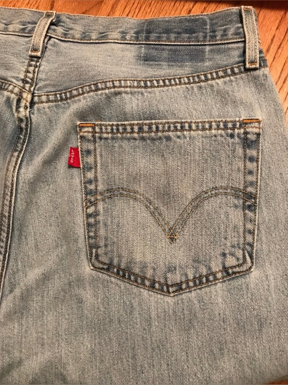 Levis Buttonfly Men's Denim Blue Jeans size 36 x 25 S14